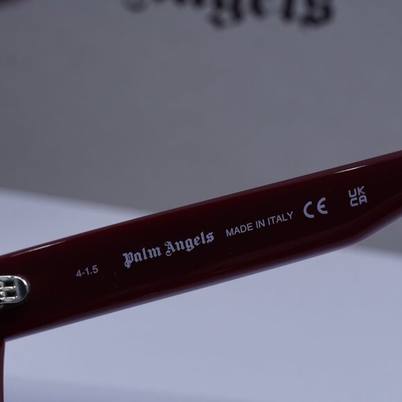 Palm Angels PERI10K MALIBU 2507 Cat Eye Sunglasses - Red/Dark Grey - Picture 6 of 9